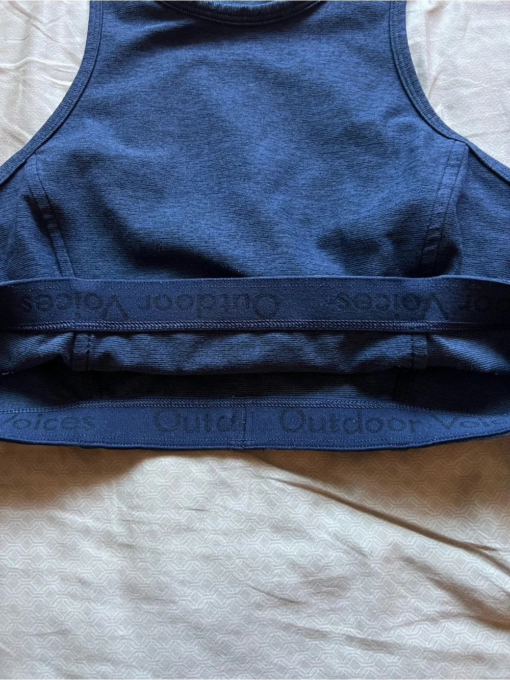 Outdoor Voices Blue Athena Sports Bra